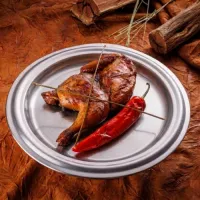 نص دجاج مدخن بدون أرز